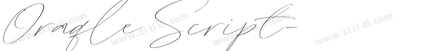 Oraqle Script字体转换
